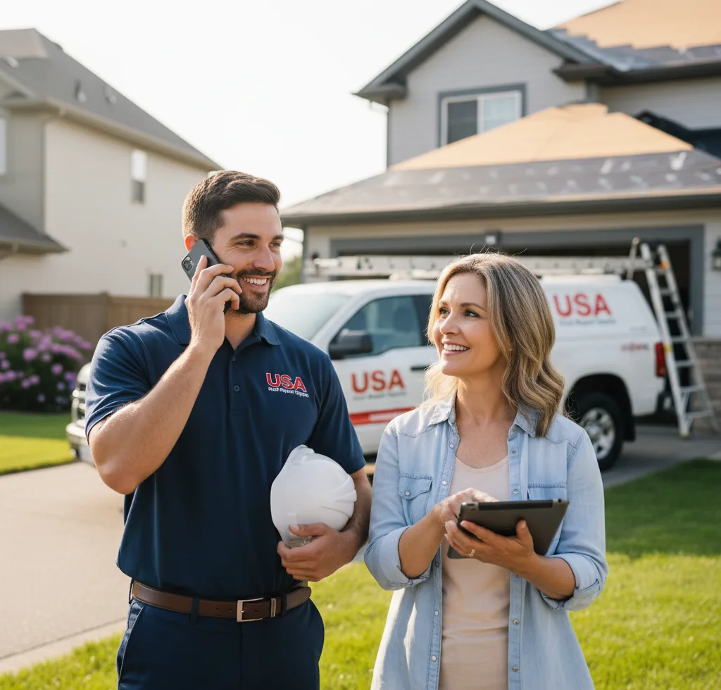 USA Roof Repair Experts customer support in Sherman